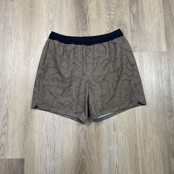 prAna Shorts Mens Medium Athletic Drawstring Lined Recycled Polyester Running - Picture 1 of 11